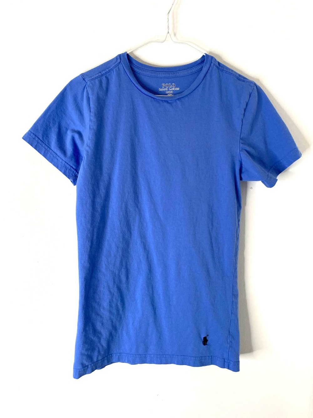 Polo Ralph Lauren Royal Blue Slim Fit 100% Cotton Pony Logo Crew Neck Tee